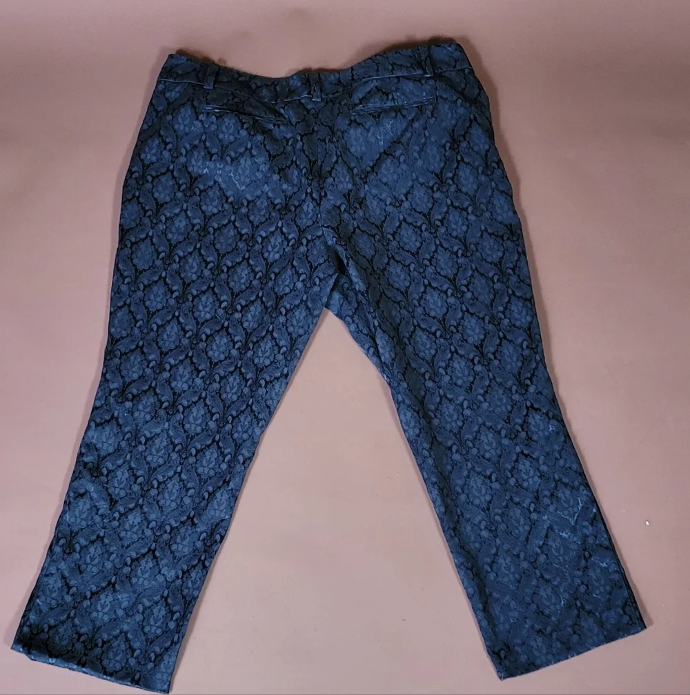 LOFT Dark Textured Trousers